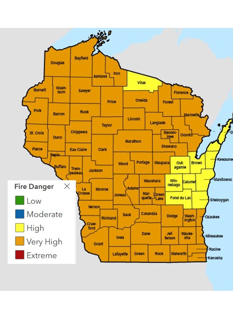 Very High Fire Danger 4 23 26